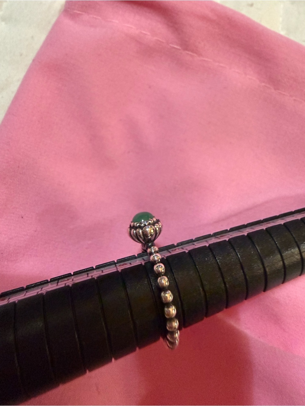 retired genuine Pandora "Birthday Blooms" ring, - Picture 5 of 6